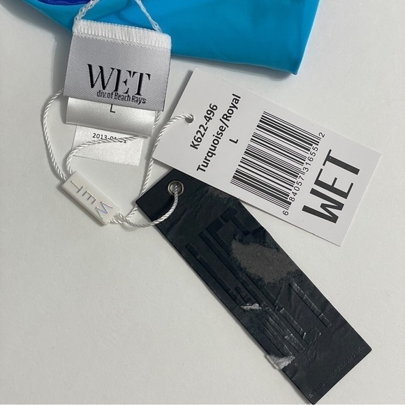 WET Bikini Two-Tone Reversible Blue Two-Piece Swim Suit Large - Picture 10 of 11
